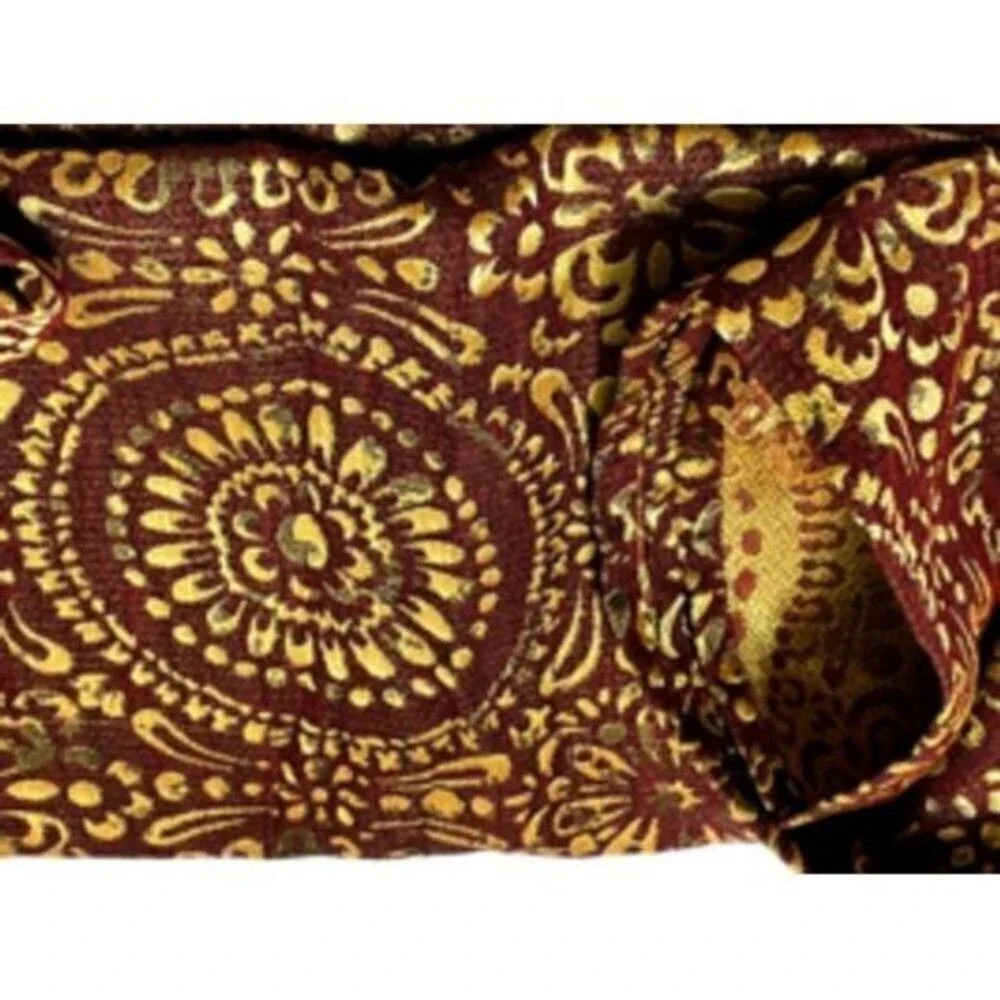 Popular Bath Cascade Burgundy Shower Curtain & Cascade Burgundy Shower Hooks Set